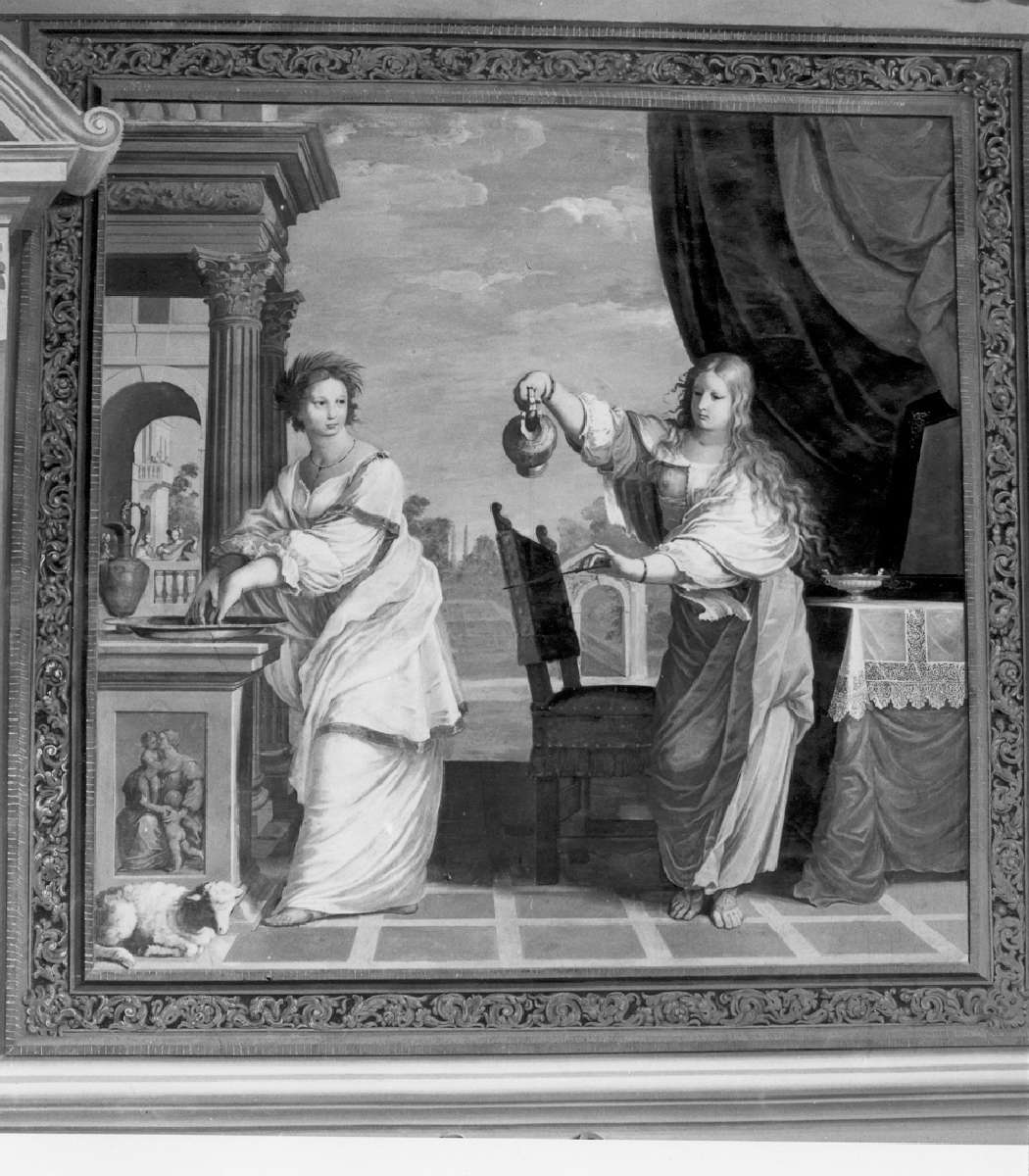allegoria dell'innocenza e della temperanza (dipinto) di Boulanger Jean (sec. XVII)