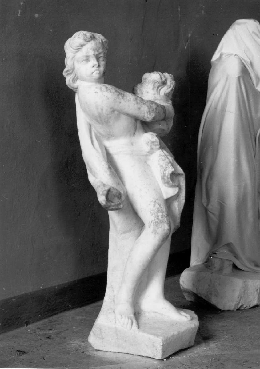 putto con torcia (scultura) - manifattura modenese (seconda metà sec. XVII)