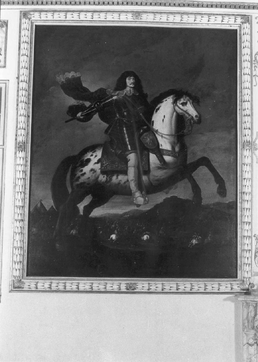 Principe Borso d'Este a cavallo (dipinto) di Dauphin Oliviero detto Delfino (attribuito) (seconda metà sec. XVII)