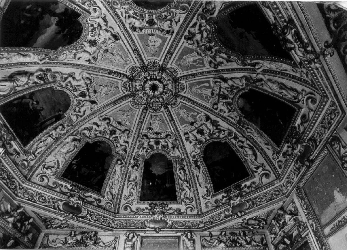 motivi decorativi a cassettoni (decorazione plastica, complesso decorativo) di Colombi Luca (cerchia) (prima metà sec. XVII)