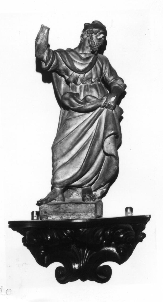Santo vescovo (statuetta) di Piccioli Prudenzio (sec. XVII)