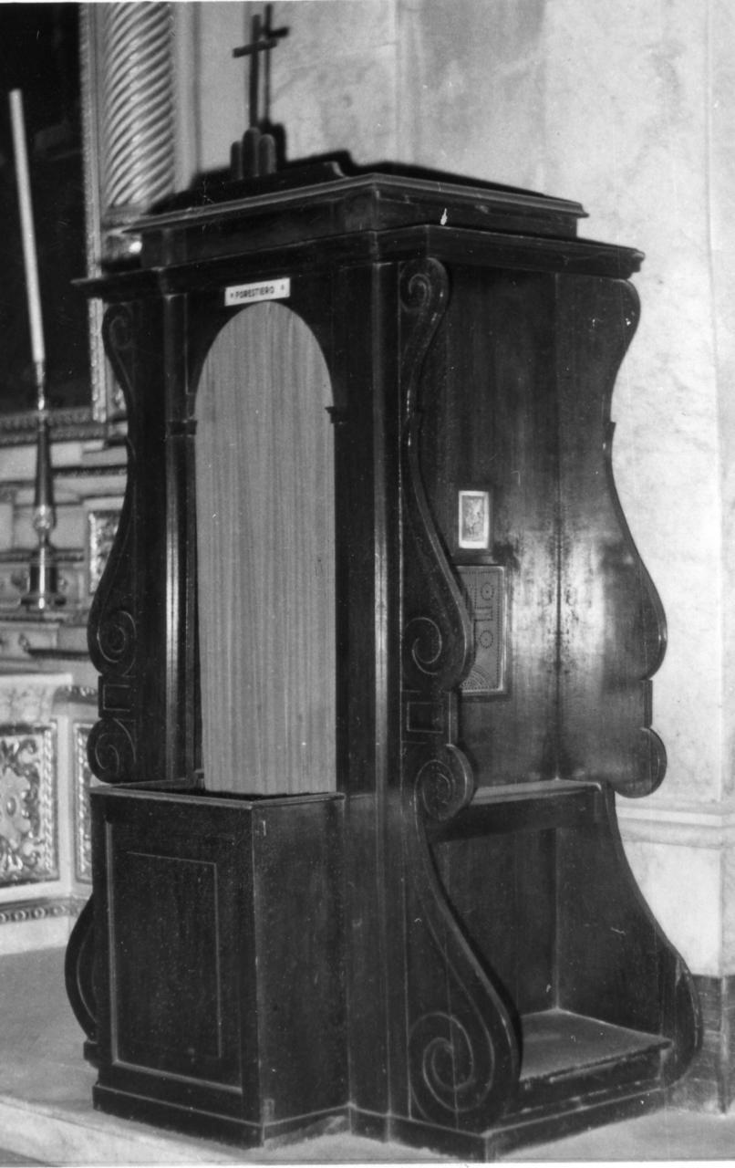 confessionale, serie - bottega modenese (seconda metà sec. XIX)