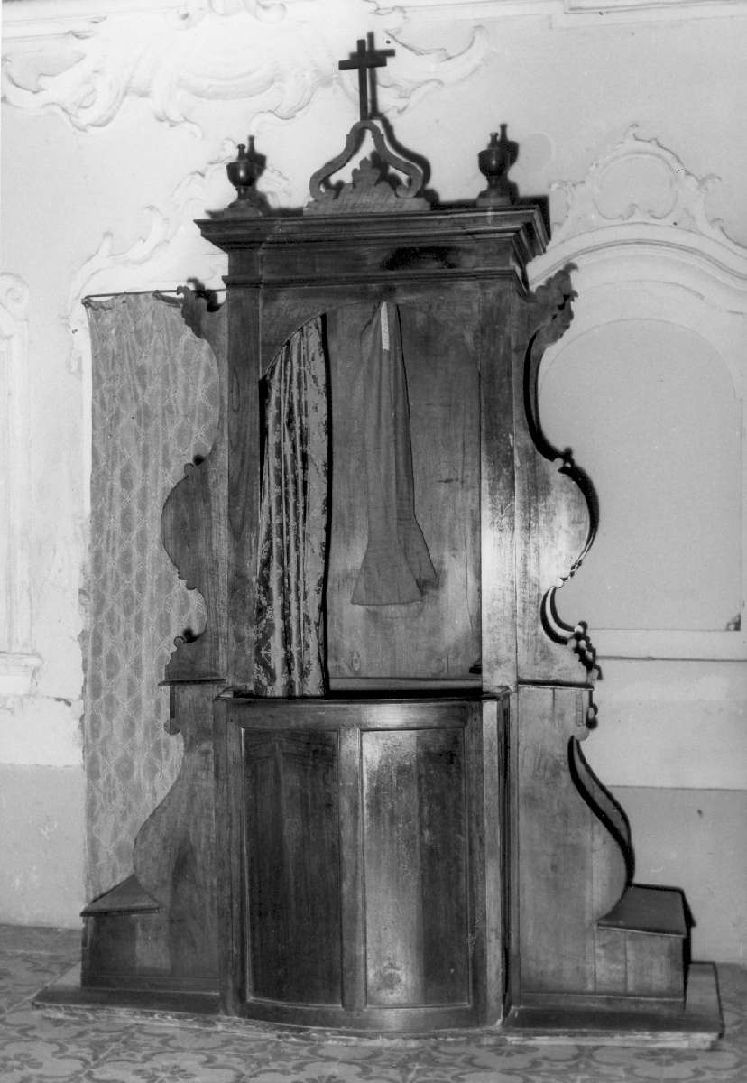 confessionale, serie - manifattura emiliana (metà sec. XVIII)