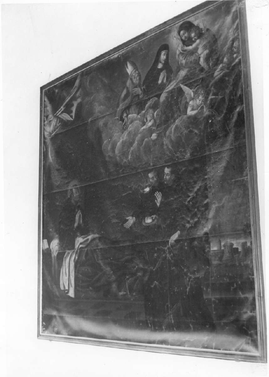 guarigione di San Nicola da Tolentino (dipinto) - ambito ferrarese (prima metà sec. XVII)