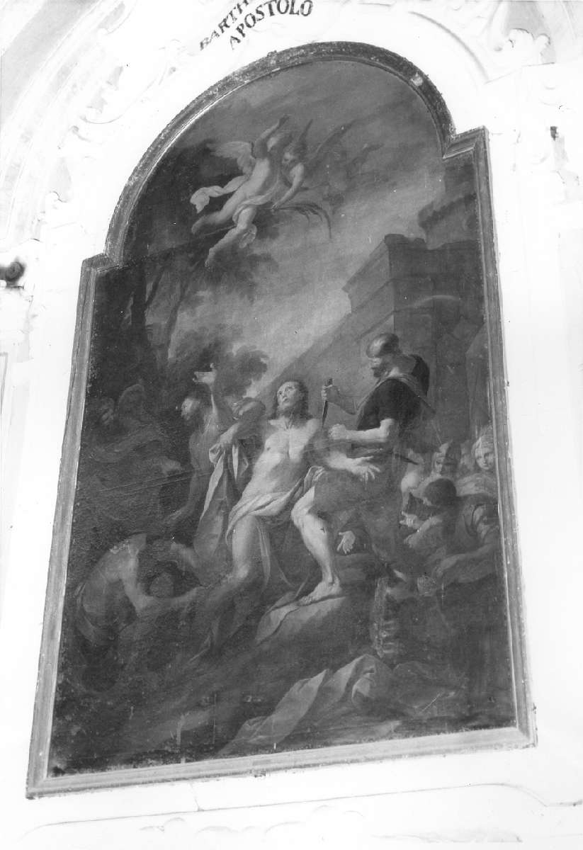 martirio di San Bartolomeo (dipinto) di Vellani Francesco (attribuito) (sec. XVIII)