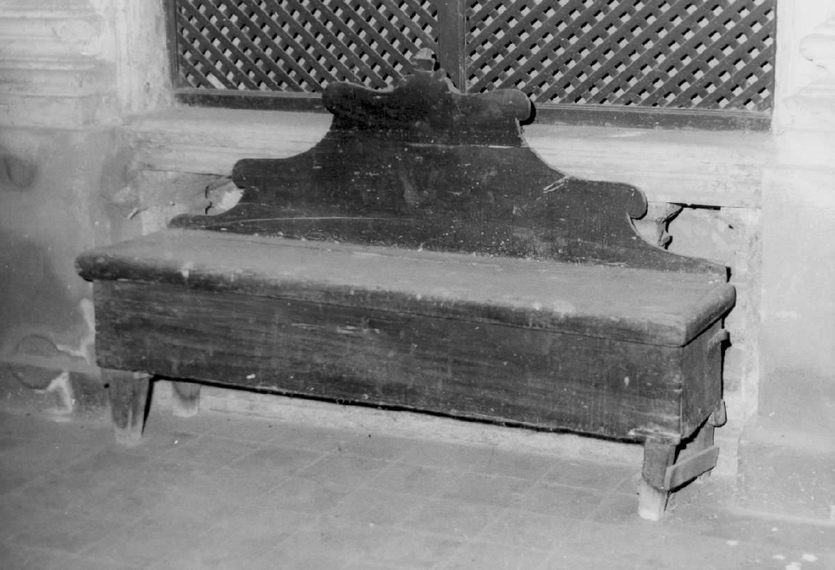 cassapanca, serie - manifattura modenese (metà sec. XVIII)