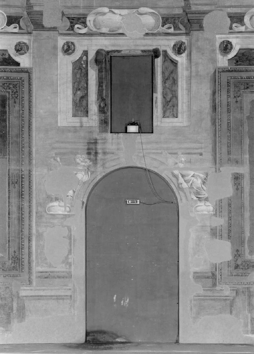 quadratura architettonica (dipinto, elemento d'insieme) di Battistelli Pier Francesco (e aiuti) (sec. XVII)