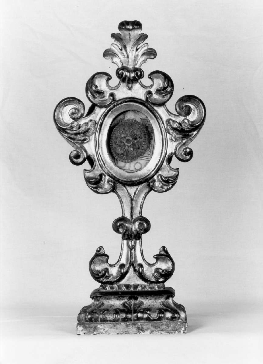 reliquiario - a ostensorio, serie - manifattura emiliana (prima metà sec. XVIII)
