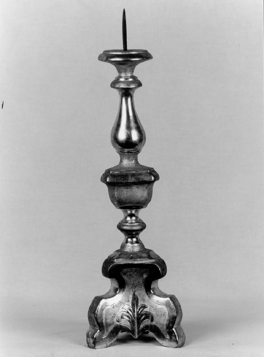 candeliere d'altare - manifattura emiliana (ultimo quarto sec. XVIII)