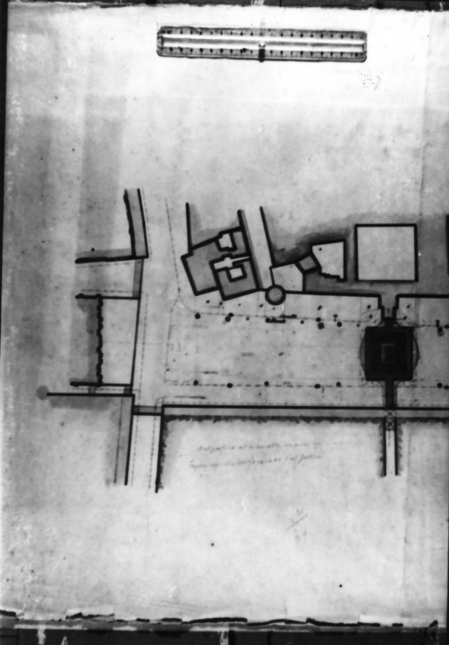 pianta della piazza di Carpi (disegno) - ambito carpigiano (inizio sec. XX)