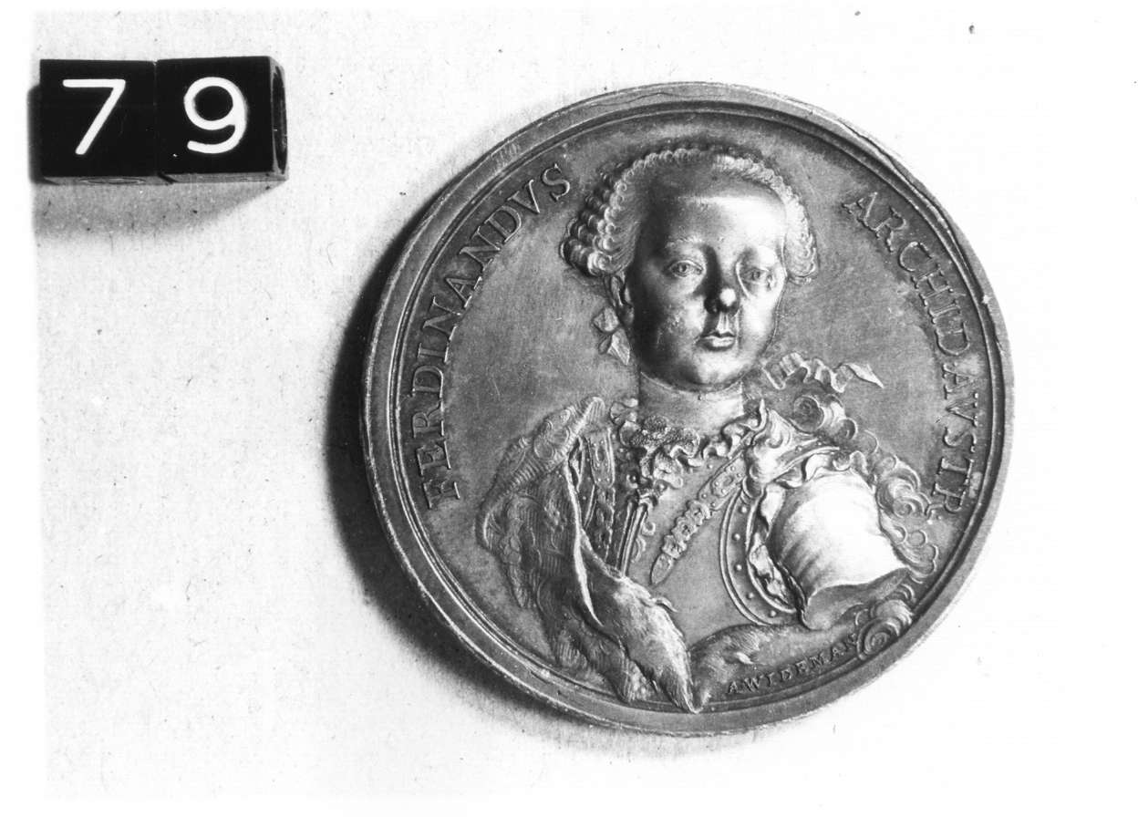 medaglia di Widemann Anton Franz (sec. XVIII d.C)