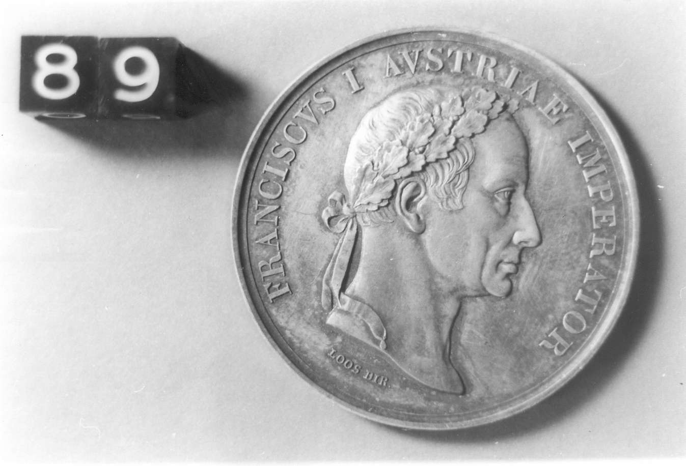 medaglia di Loos Gottfried Bernhard (sec. XIX d.C)