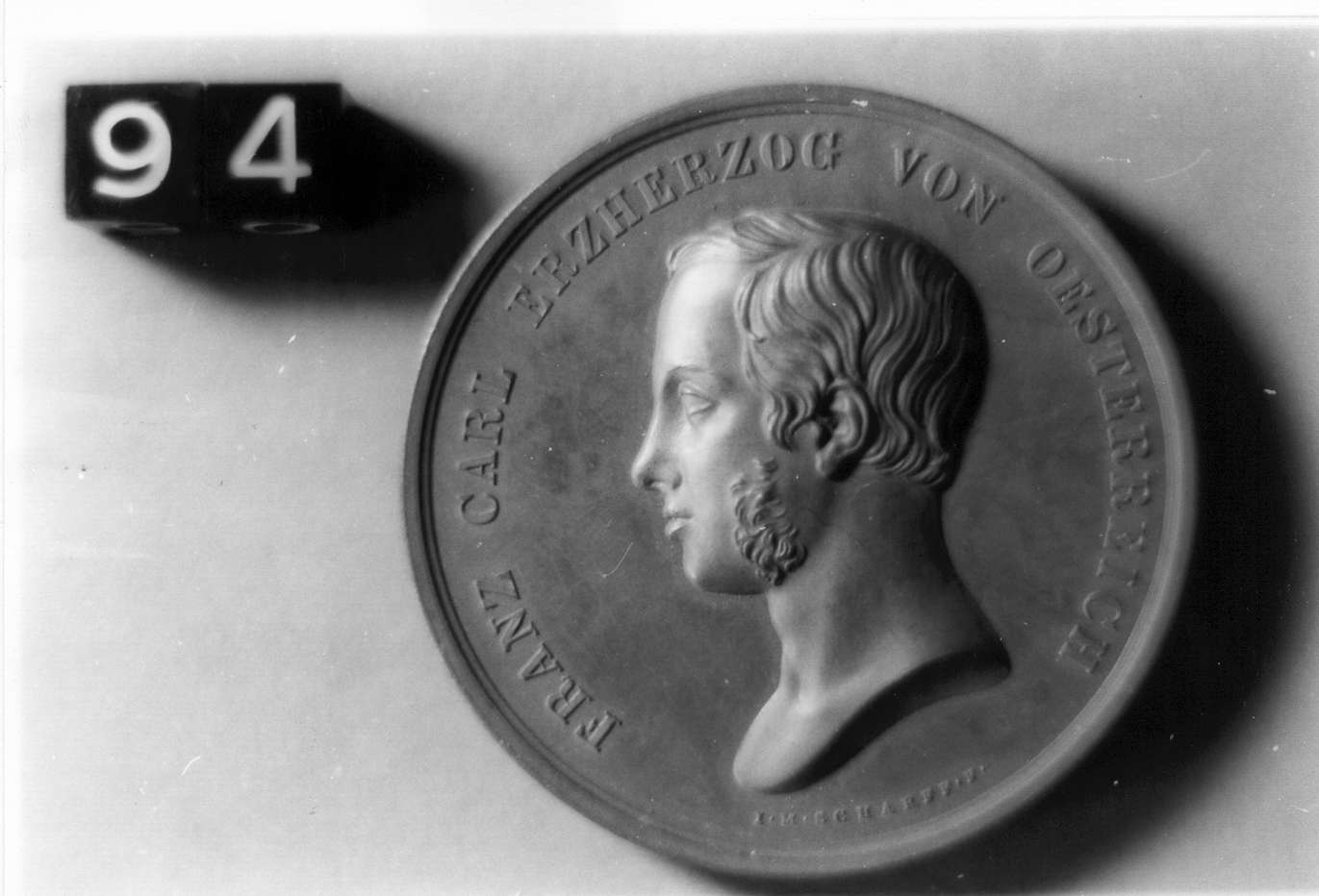medaglia di Scharff Johann Michael (sec. XIX d.C)