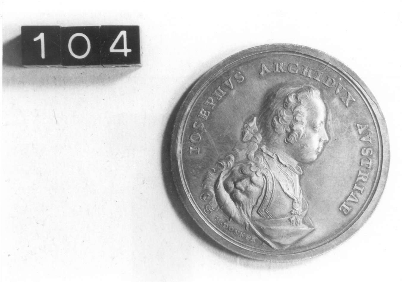 medaglia di Donner Mathias (sec. XVIII d.C)