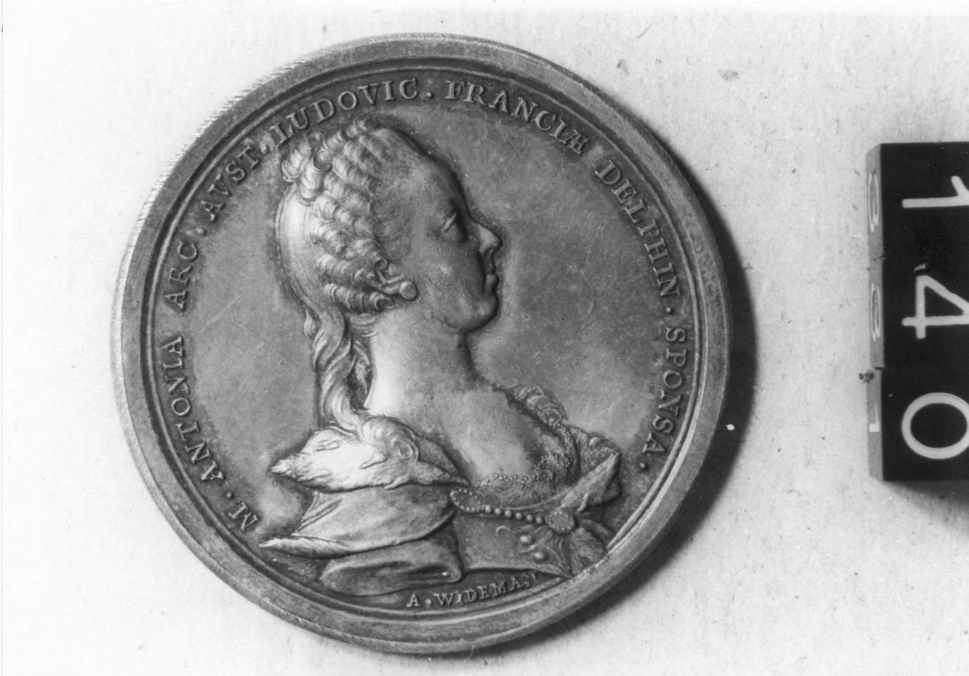 medaglia di Widemann Anton Franz, Konig Anton Friedrich (sec. XVIII d.C)