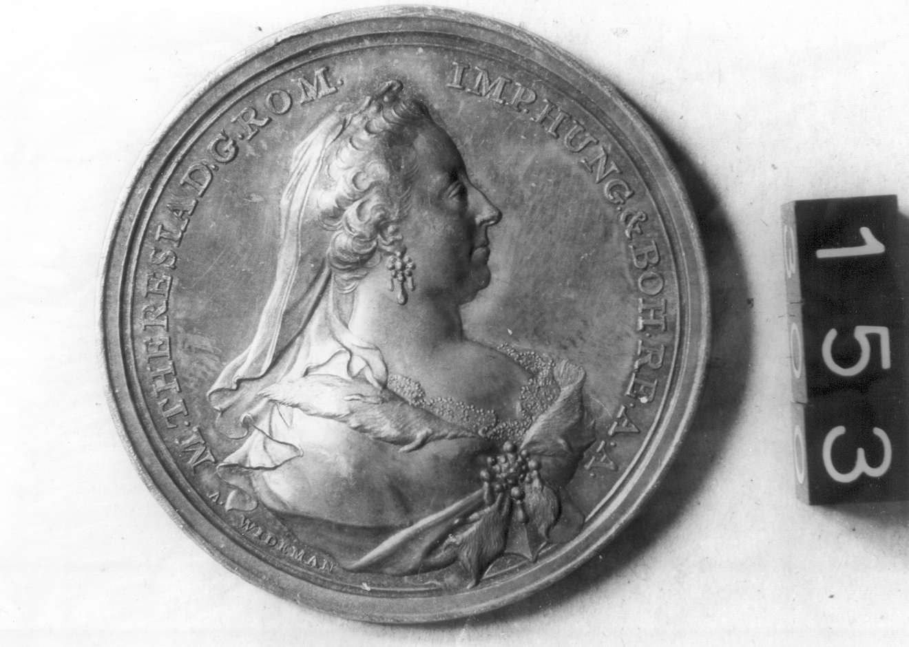 medaglia di Widemann Anton Franz, Donner Mathias (sec. XVIII d.C)