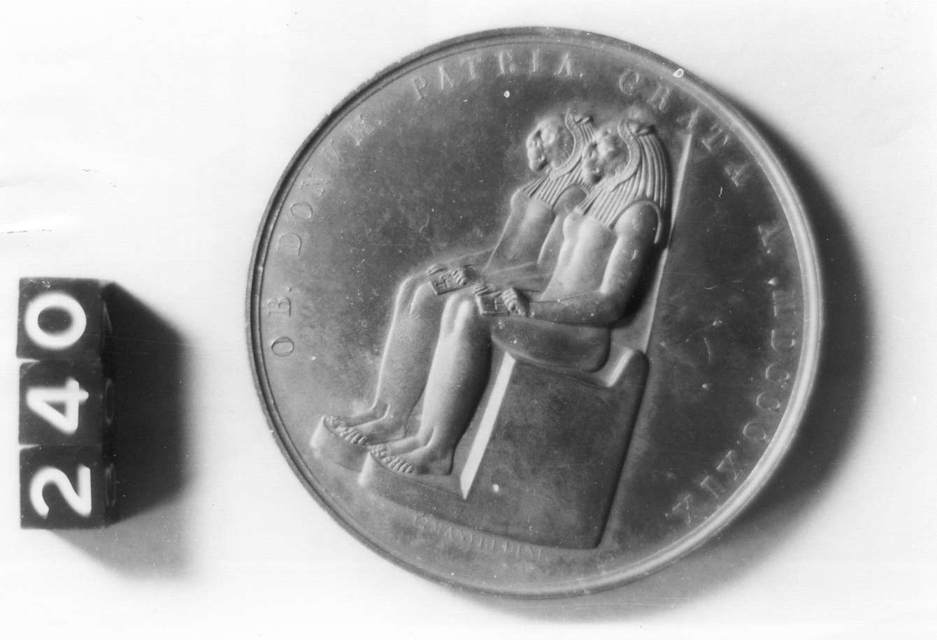 medaglia di Manfredini Luigi (sec. XIX d.C)