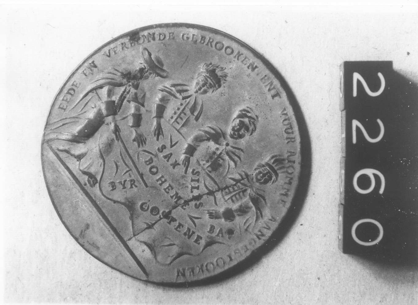 medaglia - produzione fiamminga (sec. XVIII d.C)