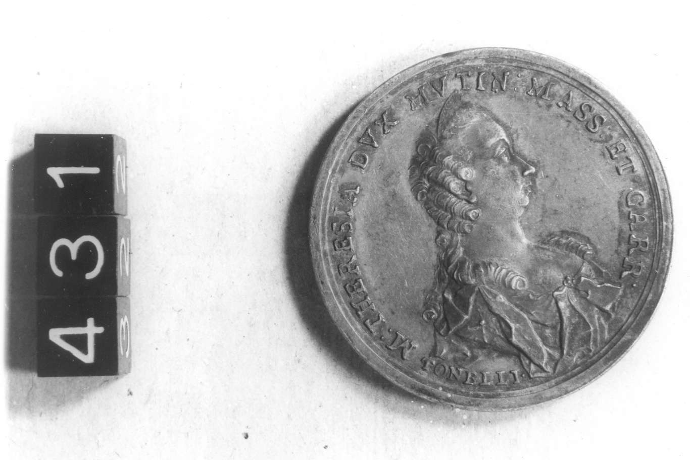 medaglia di Tonelli Giovan Battista (seconda metà sec. XVIII d.C)