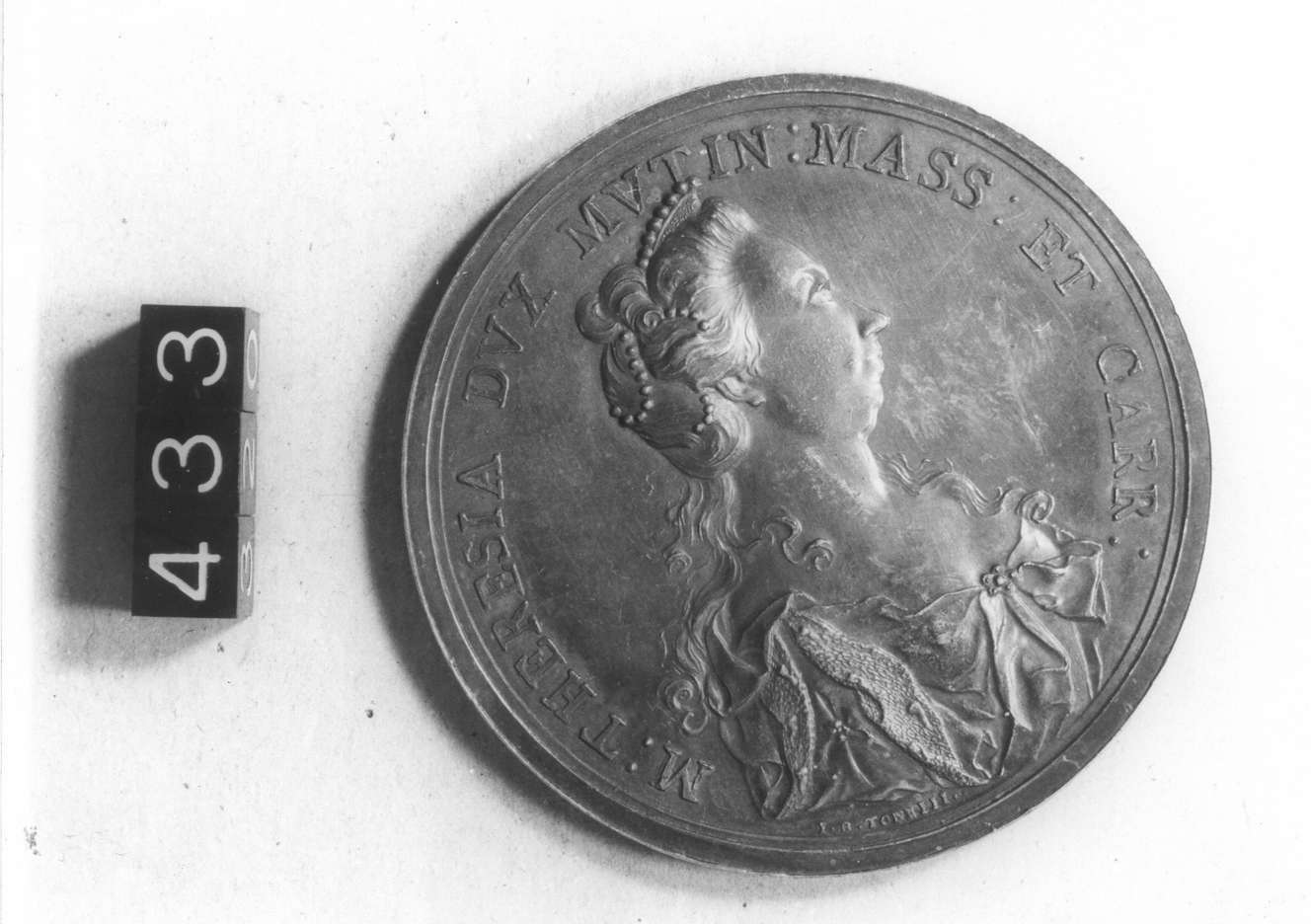 medaglia di Tonelli Giovan Battista (sec. XVIII d.C)