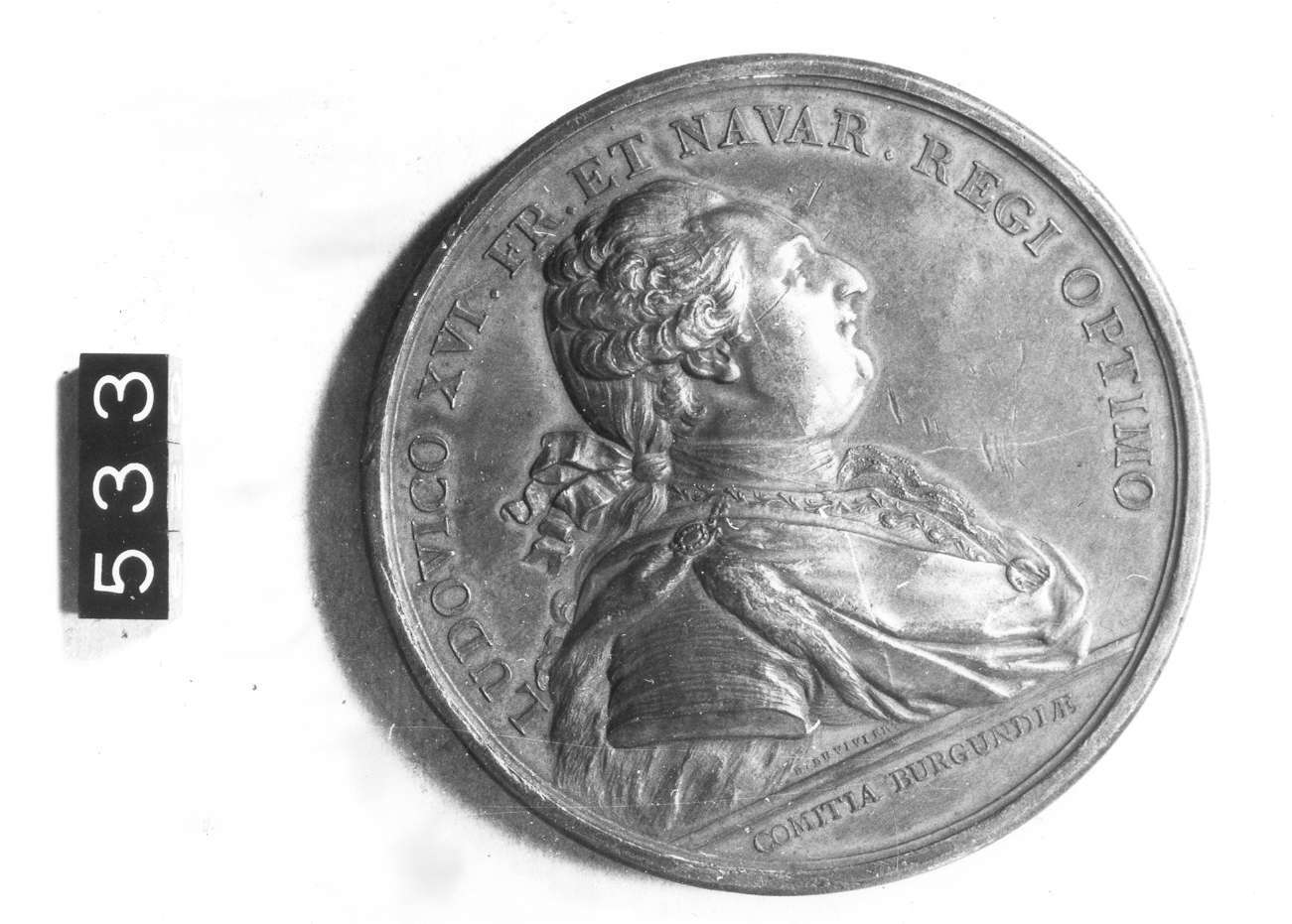 medaglia di Duvivier Benjamin (sec. XVIII d.C)