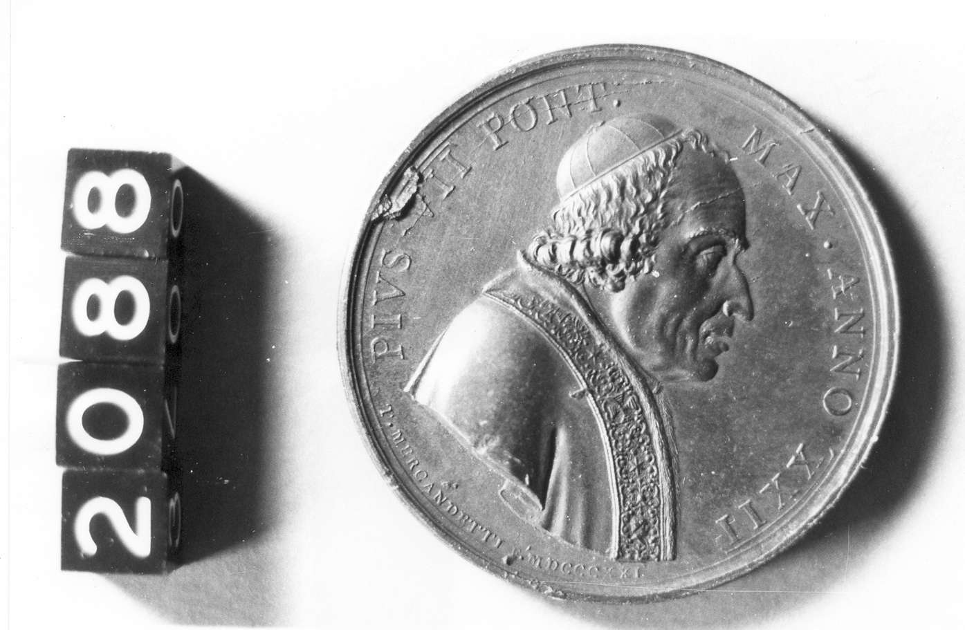 medaglia di Mercandetti Tommaso (sec. XIX d.C)