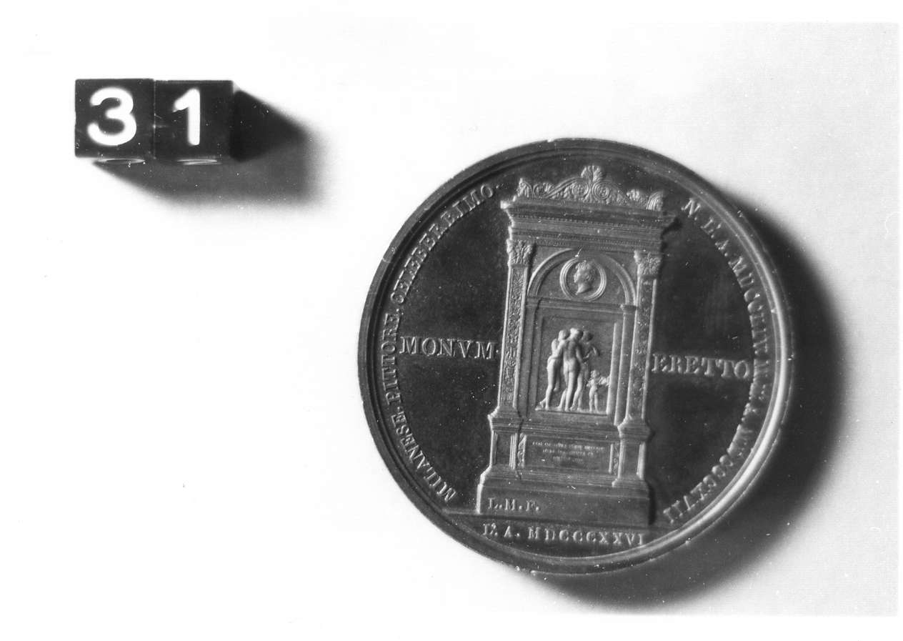 medaglia di Manfredini Luigi (secondo quarto sec. XIX d.C)