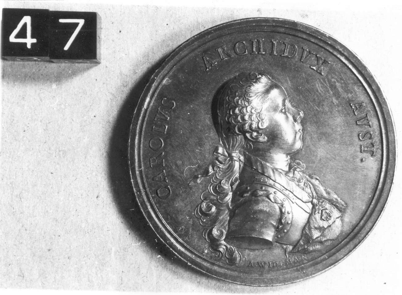 medaglia di Widemann Anton Franz, Donner Mathias (metà sec. XVIII d.C)