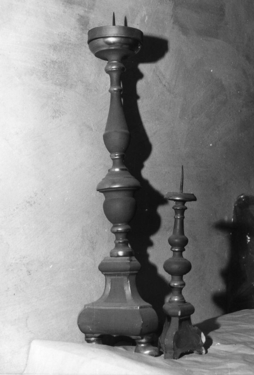 candeliere, serie - bottega modenese (seconda metà sec. XVIII)