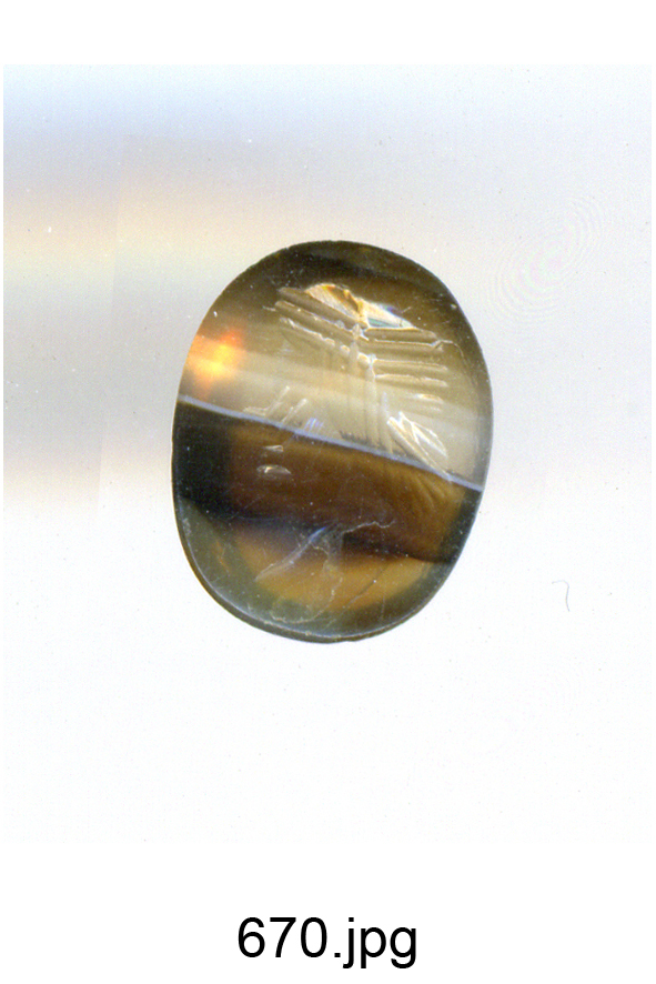 testa di donna di profilo (gemma) - produzione italiana (secc. XVI/ XVII)