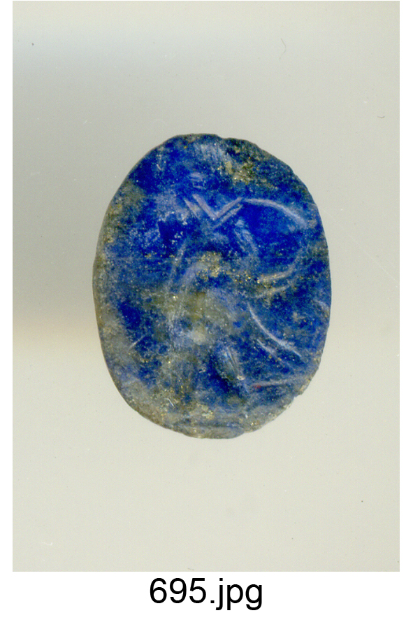 figura maschile (gemma) - produzione italiana (secc. XVI/ XVII)