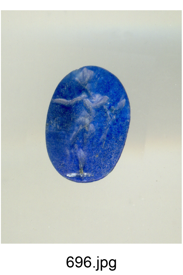 figura maschile nuda (gemma) - produzione italiana (secc. XVI/ XVII)