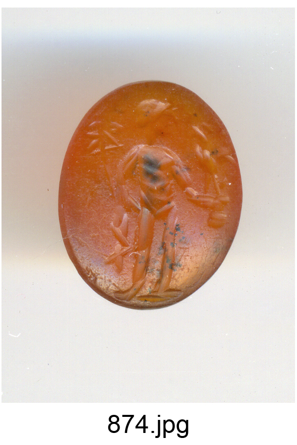 Mercurio (gemma) - produzione romana (secc. II/ III)