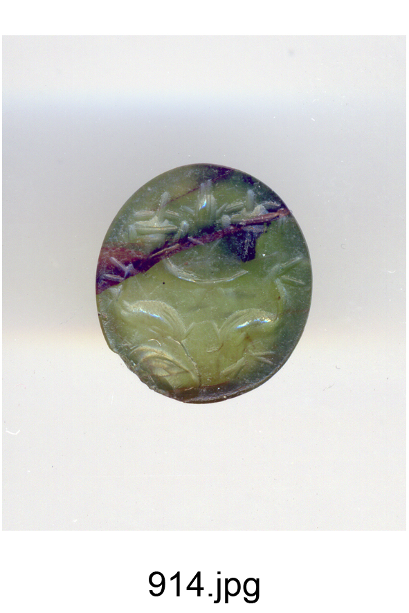 spiga, cornucopie e delfini (gemma) - produzione romana (sec. II)