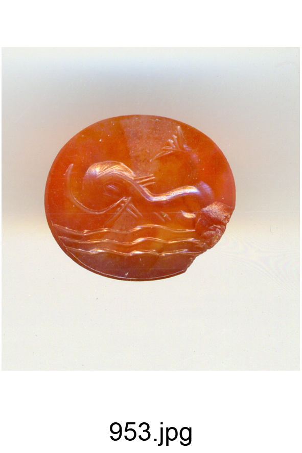 animale fantastico (gemma) - produzione romana, produzione italiana (sec. II, secc. XVII/ XVIII)