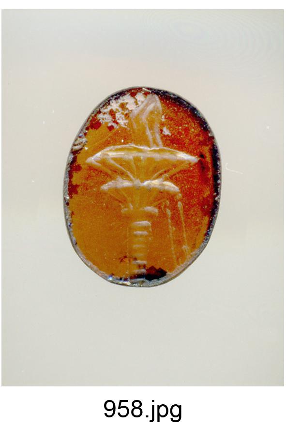 fiaccola (gemma) - produzione italiana (secc. XVI/ XVIII)