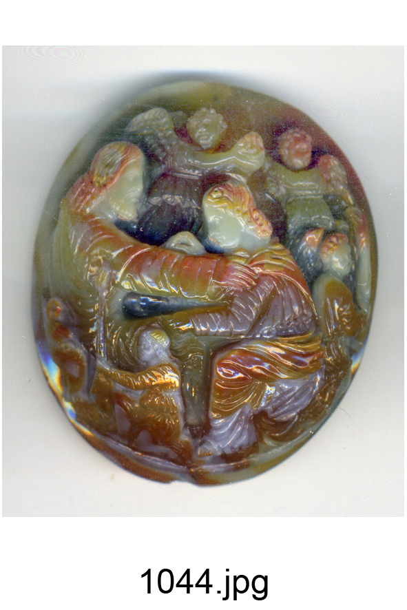 incoronazione di Maria Vergine (cammeo) - produzione italiana (secc. XVI/ XVIII)