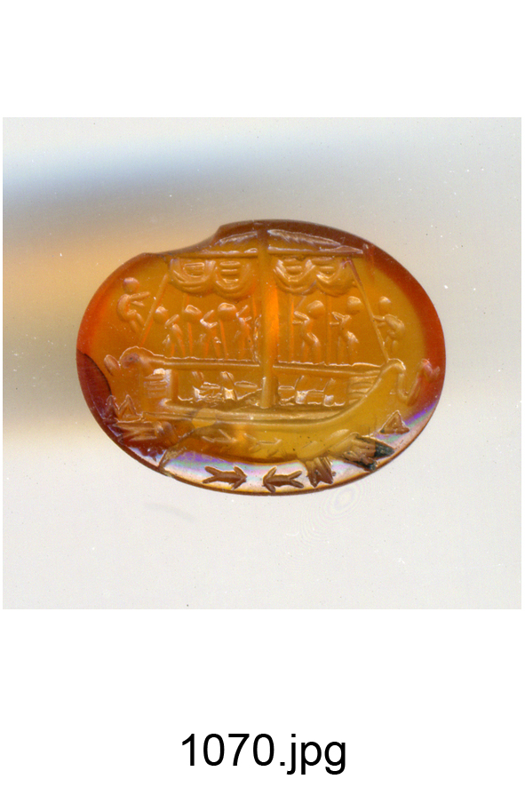 nave (gemma) - produzione romana (sec. I a.C)