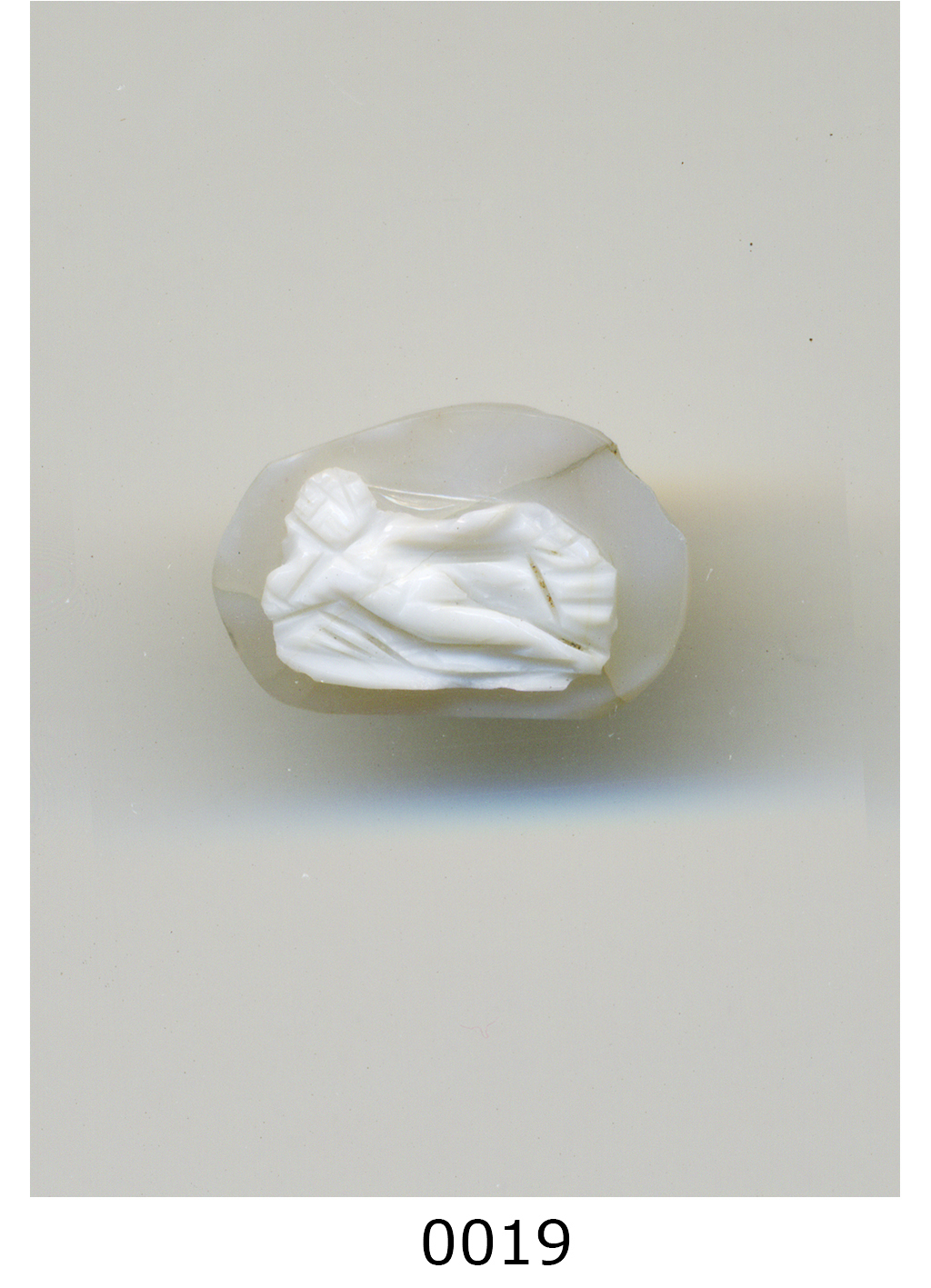 putto dormiente (cammeo) - produzione italiana (fine sec. XVI)