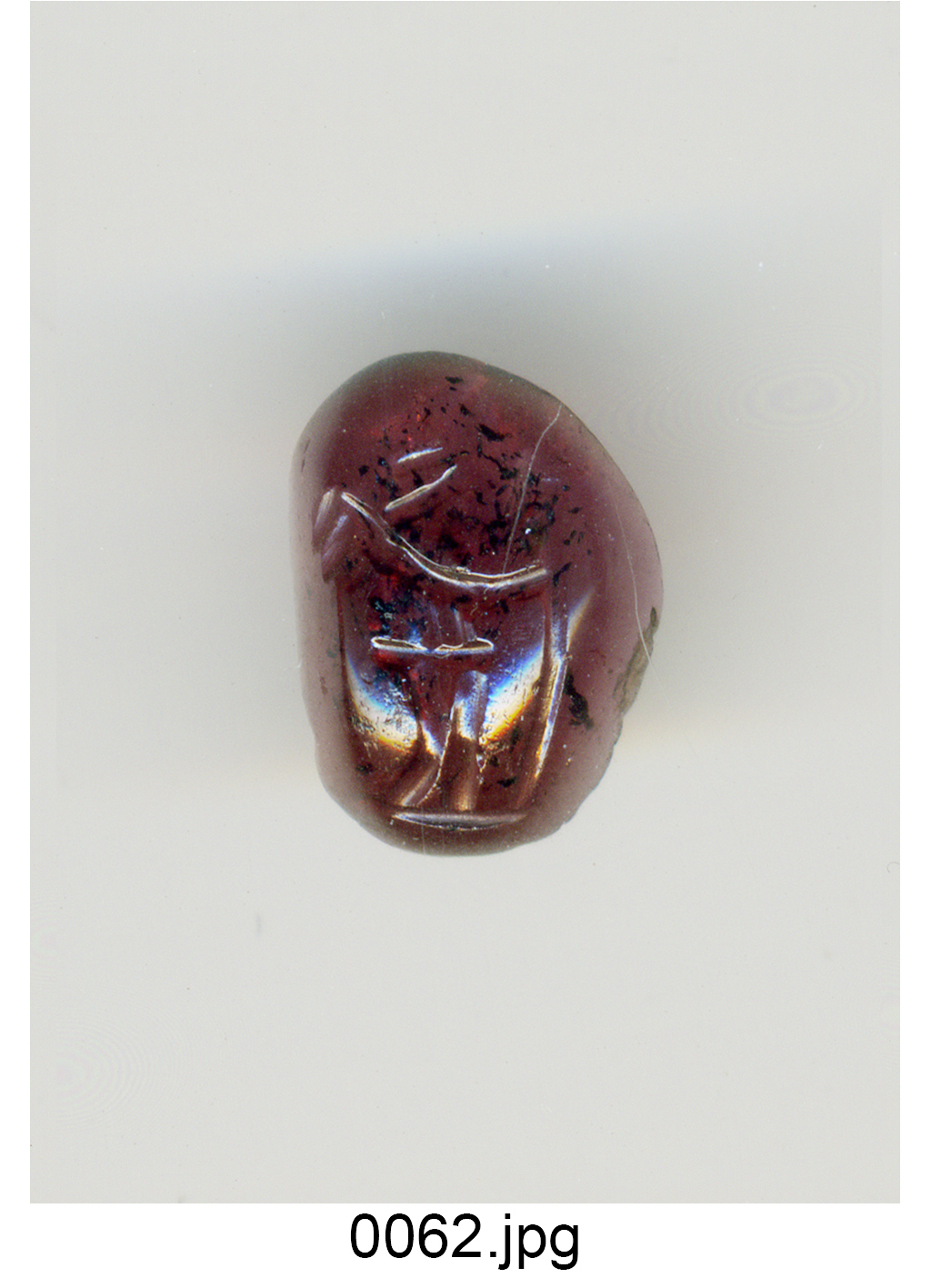 figura alata (gemma) - bottega Italia settentrionale (secc. XVI/ XVII)