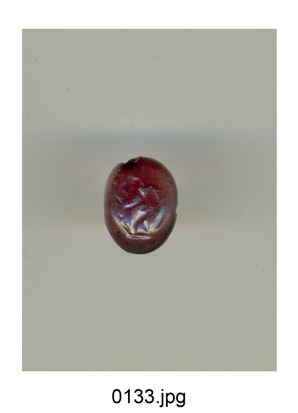 figura maschile nuda (gemma) - bottega Italia settentrionale (secc. XVI/ XVII)