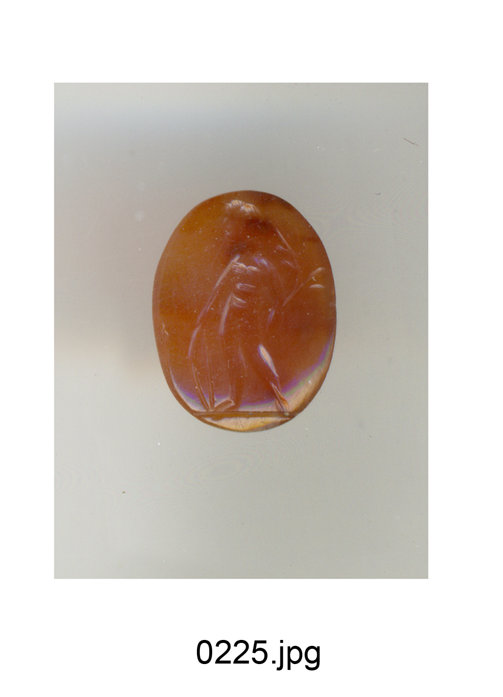 figura maschile nuda (gemma) - produzione italiana (secc. XVI/ XVII)