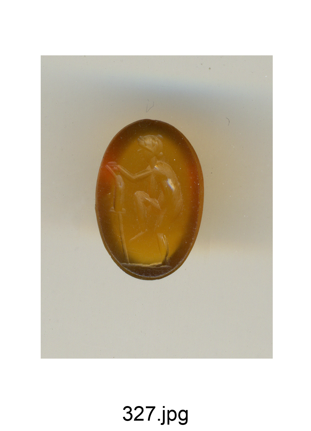 Venere appoggiata ad un remo (gemma) - produzione romana (secc. I/ II)