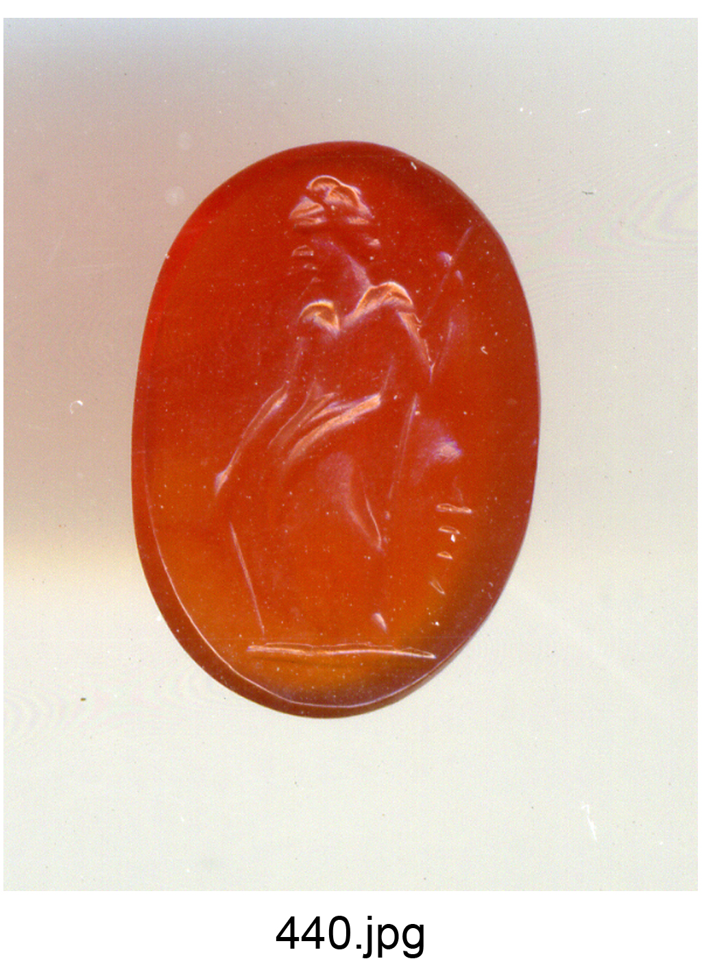 figura maschile (gemma) - produzione italiana (secc. XVI/ XVII)