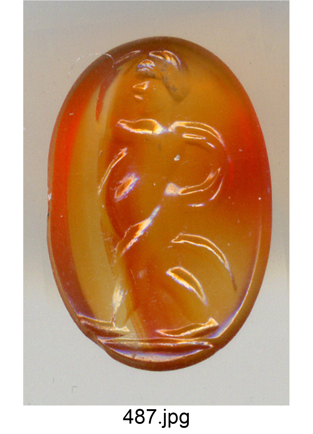 figura mschile nuda (gemma) - produzione italiana (secc. XVI/ XVII)