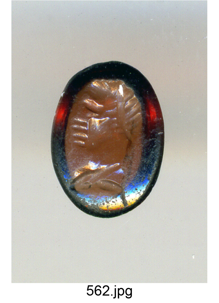 busto maschile (gemma) - produzione romana (secc. II/ III)