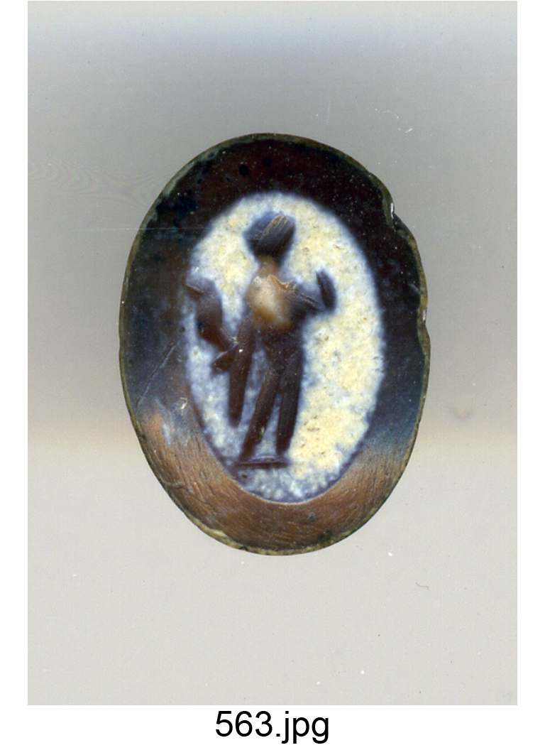 figura maschile nuda (gemma) - produzione romana (sec. II)