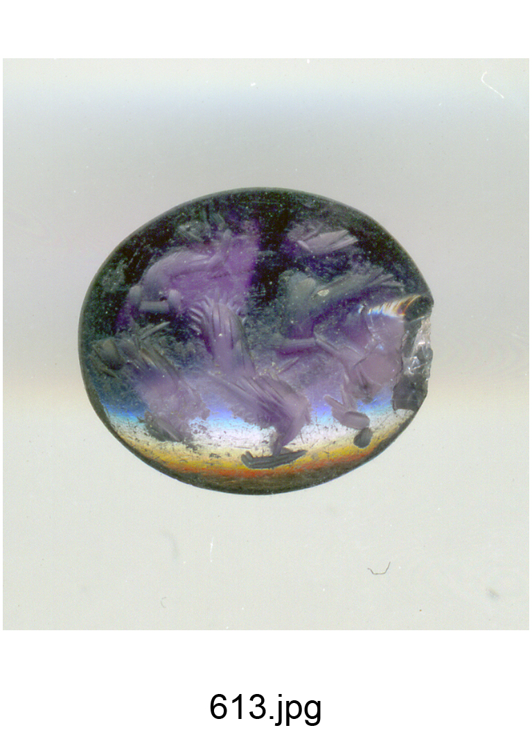 uccelli (gemma) - produzione romana (secc. II/ III)