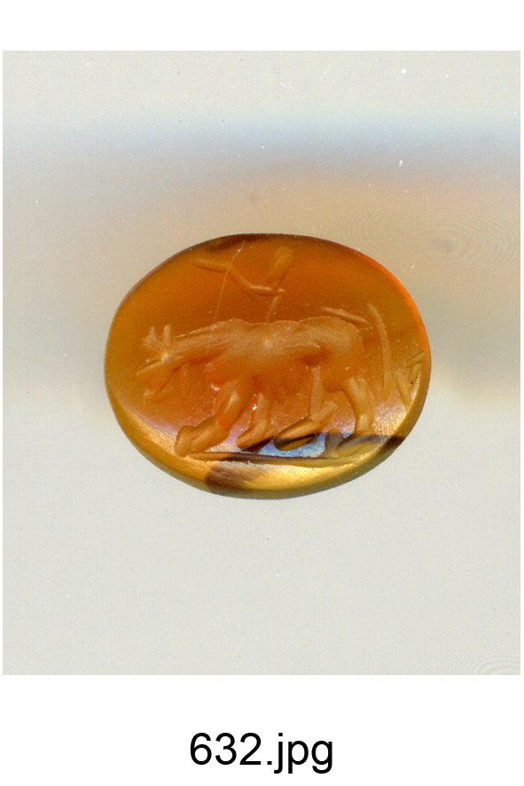 bovino (gemma) - produzione romana (sec. II)