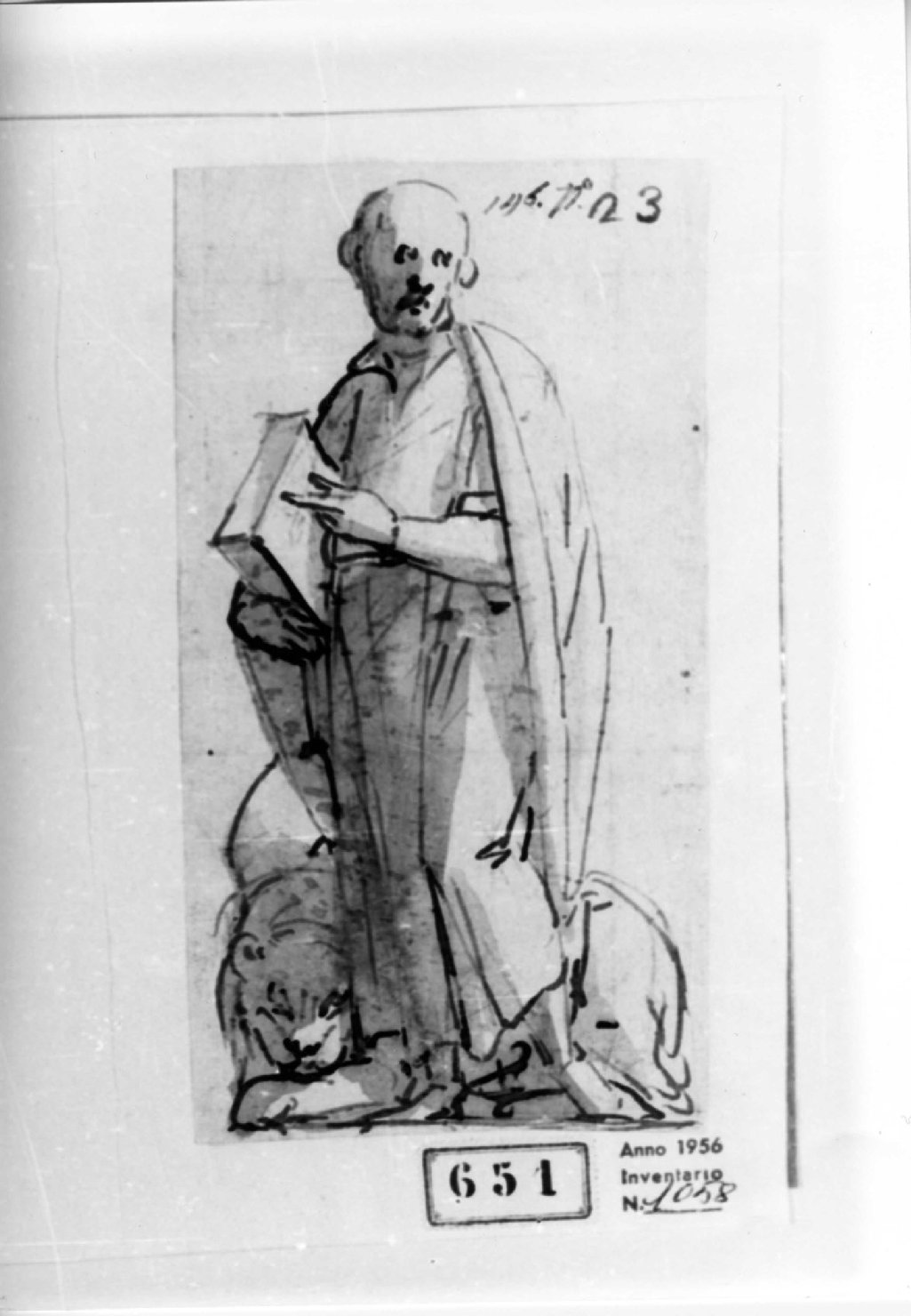 San Marco, San Marco Evangelista (disegno) di Tavarone Lazzaro (primo quarto sec. XVII)